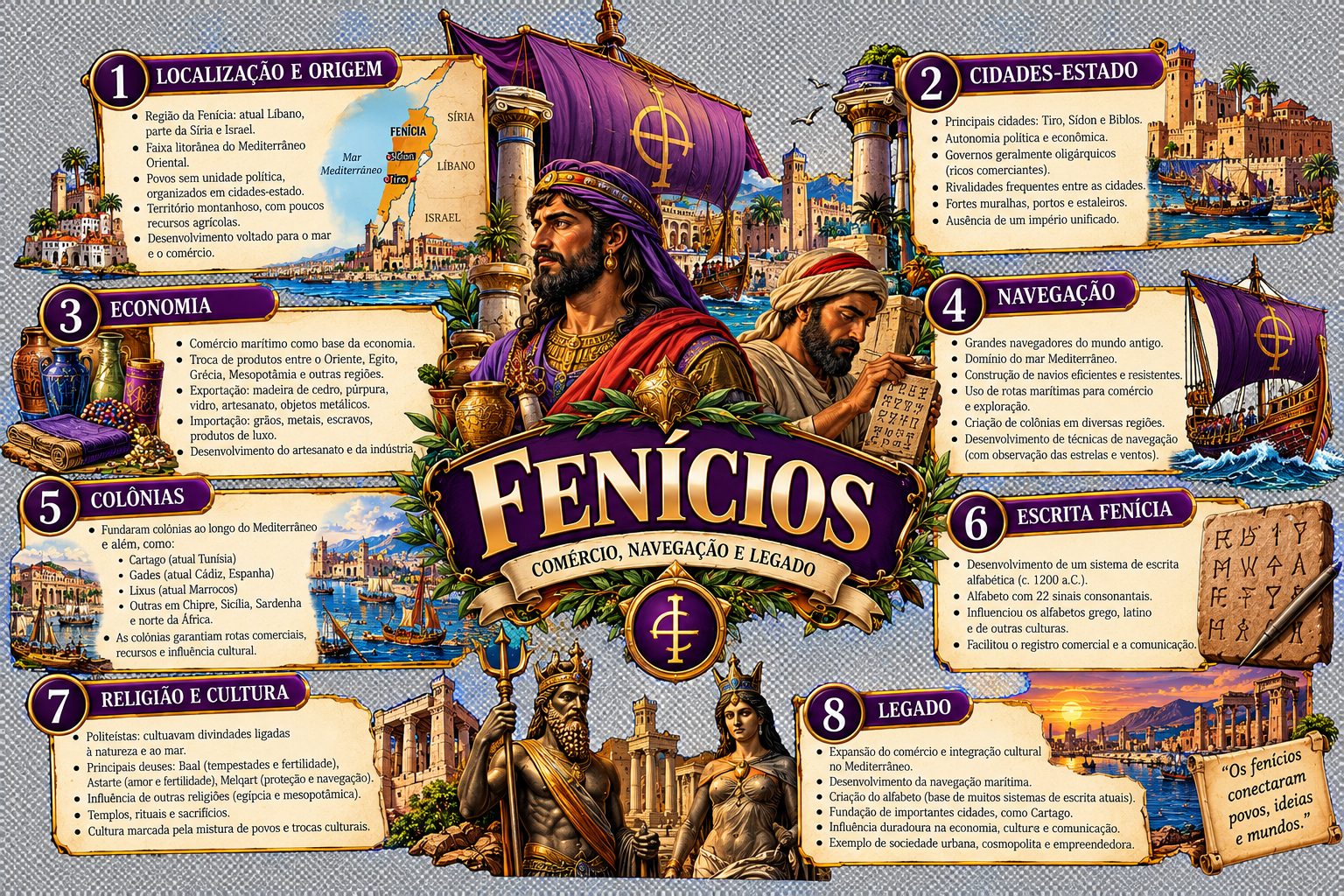 Mapa mental: Fenícios