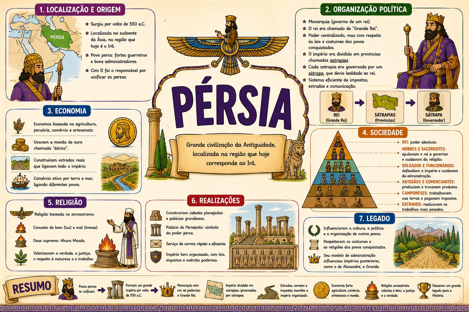 Mapa mental: Persas
