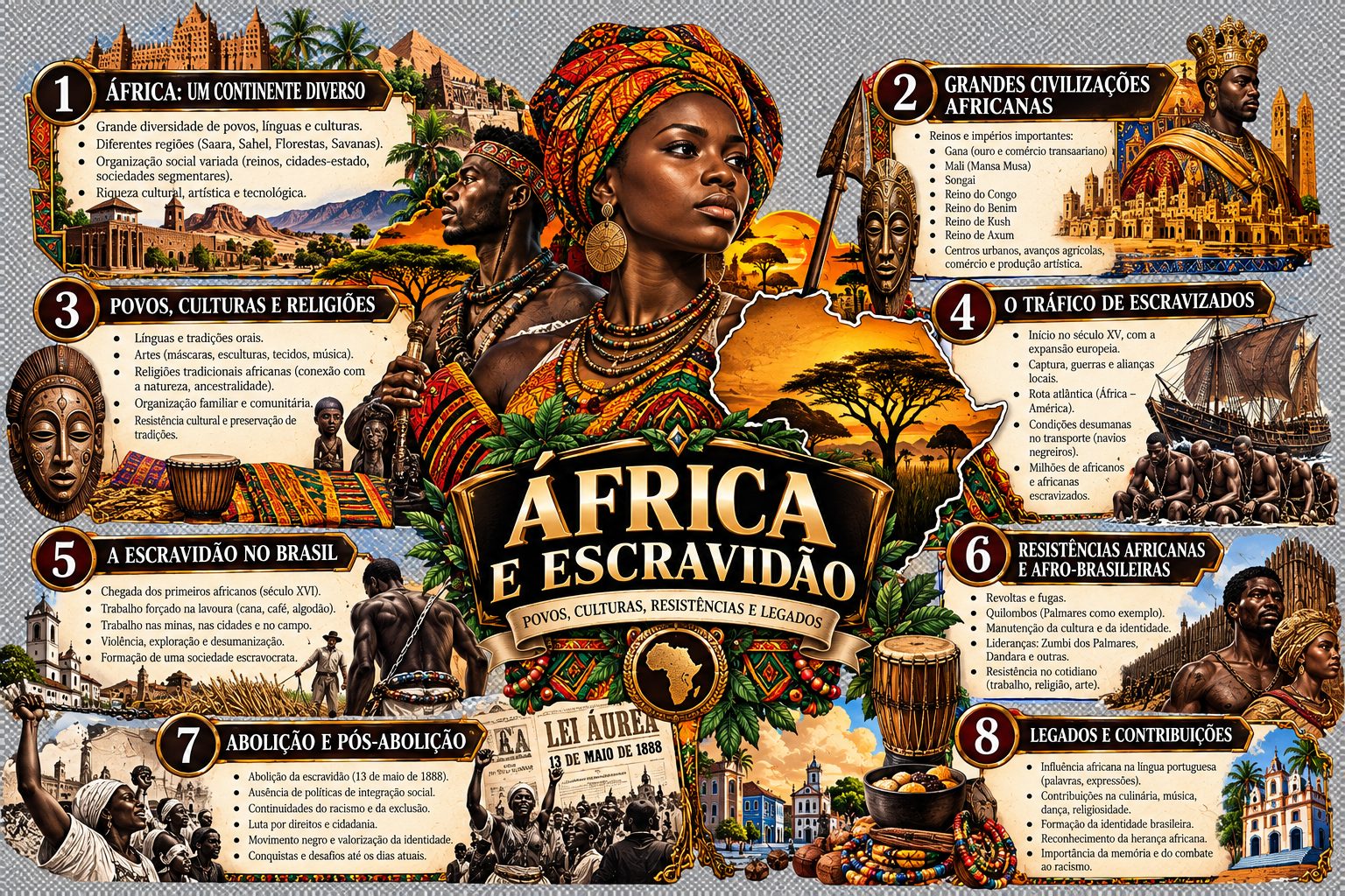 Mapa mental: África e Escravidão